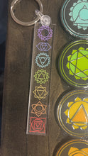 Load image into Gallery viewer, Chakra Acrylic Keychains