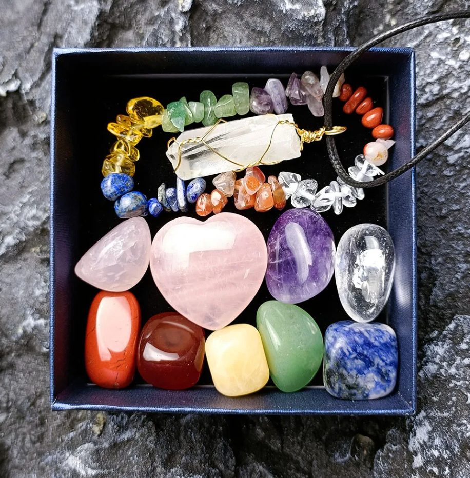 Chakra Bracelet with Stones in gift box