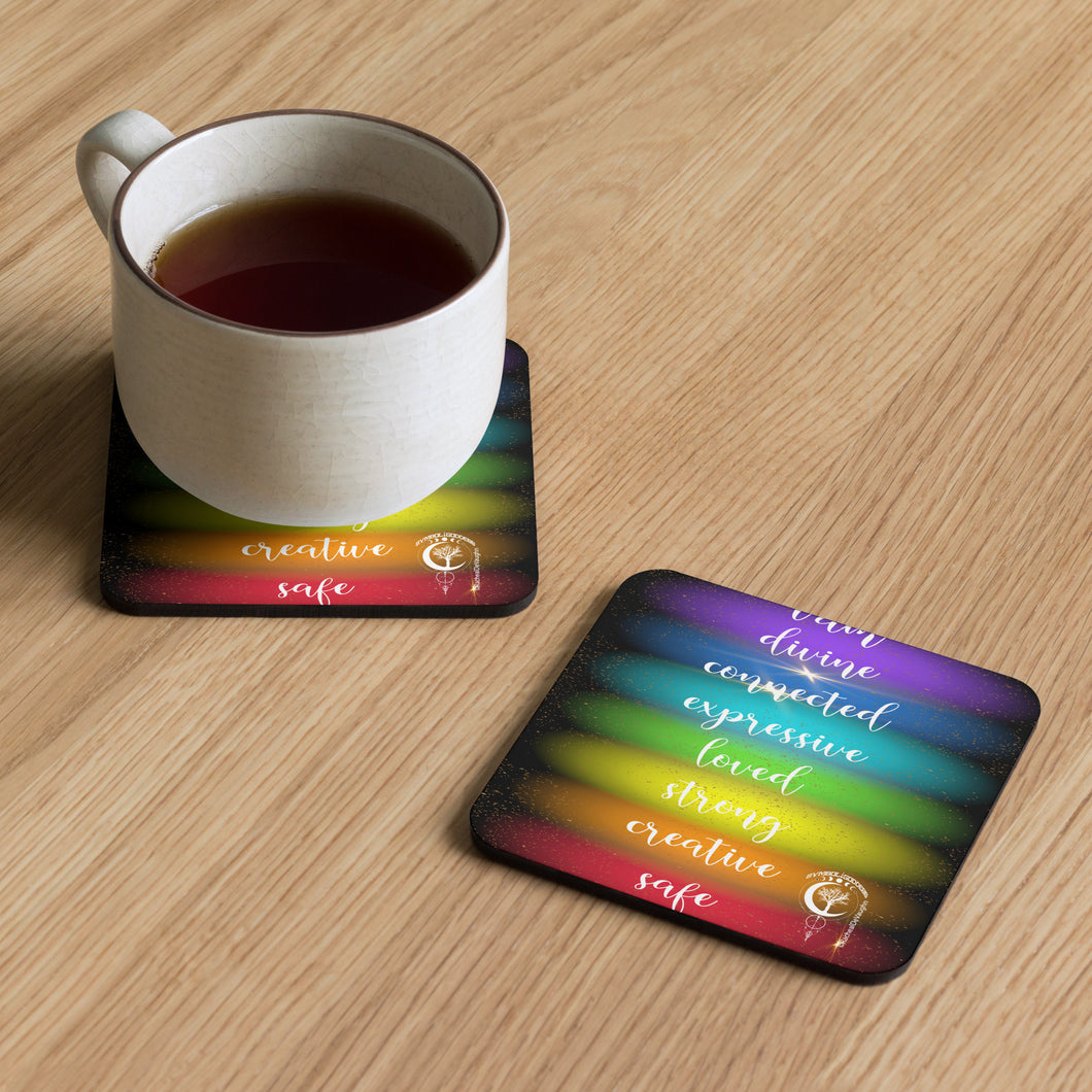 Chakra Cork-back coaster