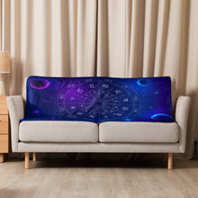 Load image into Gallery viewer, Astrology Wheel Sherpa blanket
