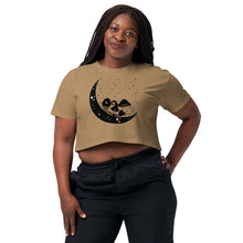 Load image into Gallery viewer, Moon Shroom Women’s crop top
